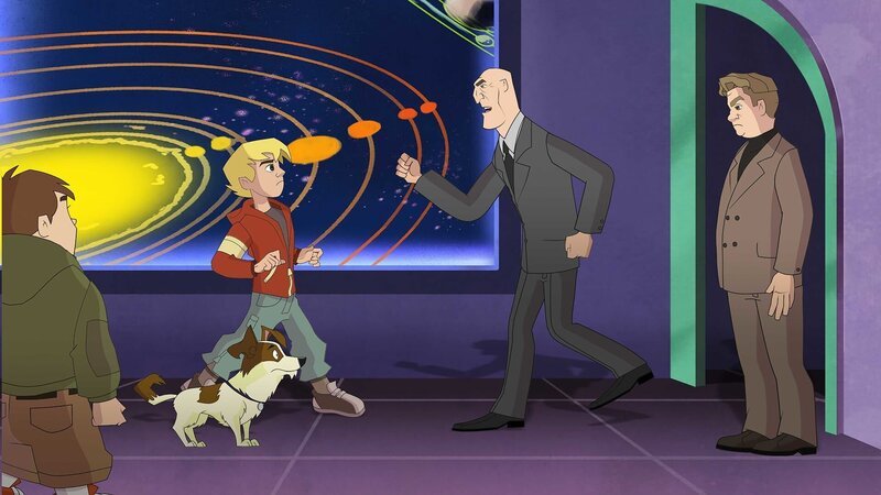 Im Industriegebiet treibt ein Einbrecher sein Unwesen. Da er sich ziemlich ungeschickt anstellt, wird er in den Medien nur der „Dumme Dieb“ genannt. Die Freunde ermitteln trotzdem fieberhaft in diesem Fall. – Bild: ZDF/​Edebé Audiovisual/​B-Water/​ZDF E/​CCMA/​RTVE