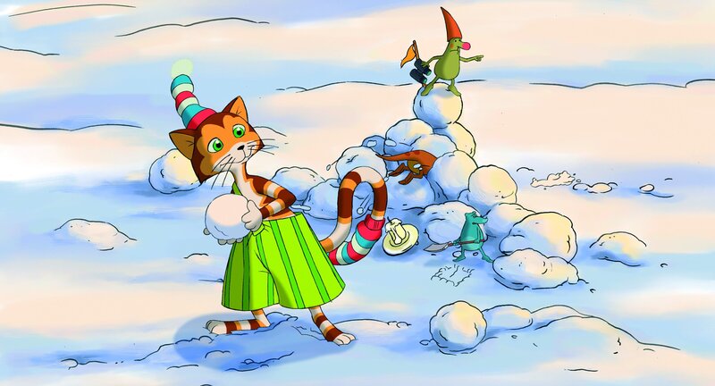 Findus entdeckt, dass der Wunschzettel weg ist – Bild: ZDF und Anders Sörensen