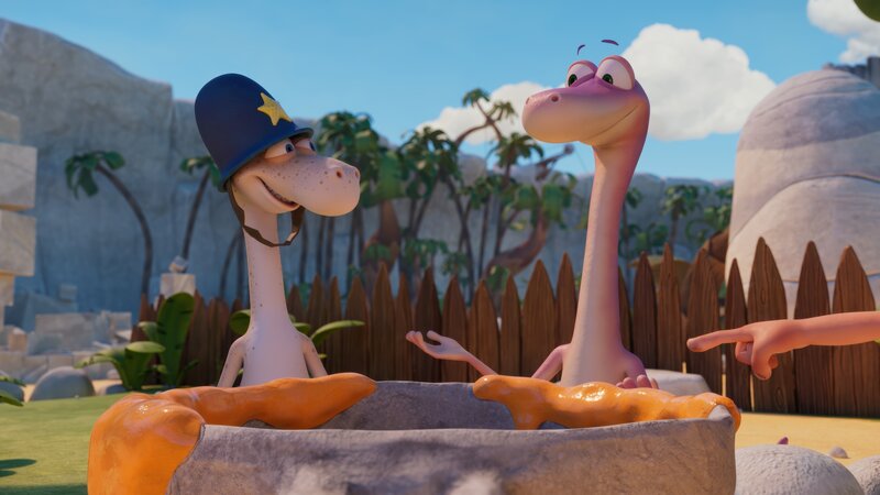 Wachtmeister Flint und Minus Drei sind auf der Suche nach dem Müll-Phantom. – Bild: M.A.R.K.13 /​ TRIKK17 /​ ZD /​ ZDF /​ Fabrique d’image