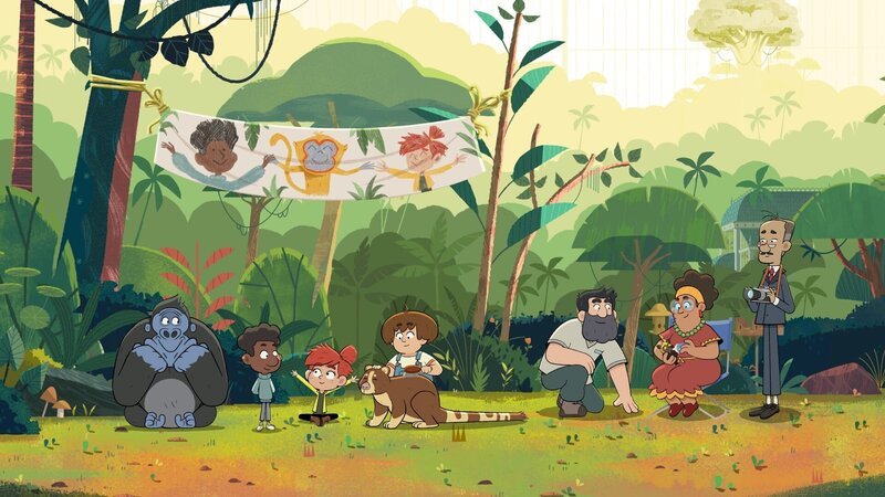 Es ist Tag der offenen Tür im Reservat. Alle Besucher dürfen sich ein Tier aussuchen, mit dem sie sich anfreunden wollen. – Bild: ZDF und Watch Next Media