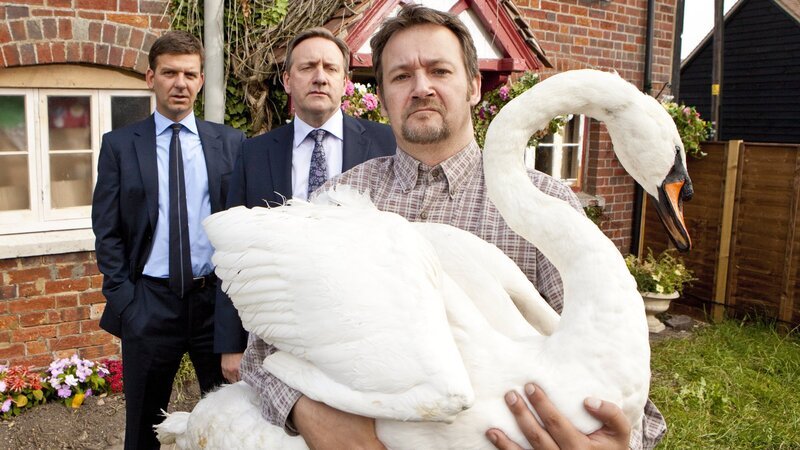 DS Ben Jones (Jason Hughes), DCI John Barnaby (Neil Dudgeon) und Ralph Ford (James Dreyfus). – Bild: ZDF