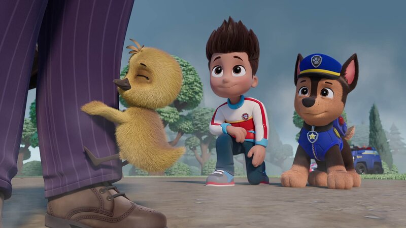 v.li.: baby goose, Ryder, Chase – Bild: Paramount