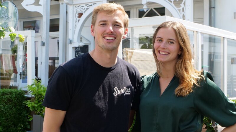 Jonay und Julika Franke, die jüngsten Hoteliers von Binz – Bild: ZDF