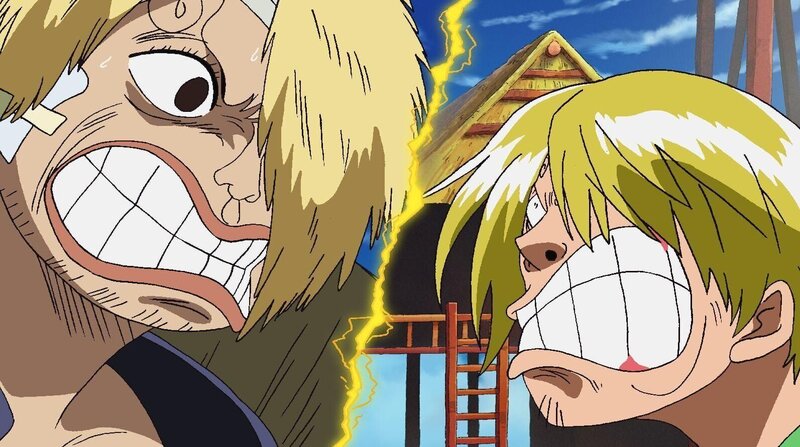 Als Sanji sich mit Duval anlegt, beschließt dieser, die Sunny zu zerstören. One Piece, Staffel 7. – Bild: Eiichiro Oda /​ Shueisha, Toei Animation