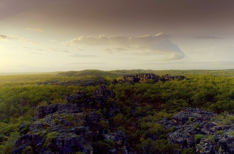 Am Mount Borredaile zeugen 20.000 Jahre alte Felsmalereien von den First Australians. – Bild: phoenix/​ZDF/​Andre Eavis