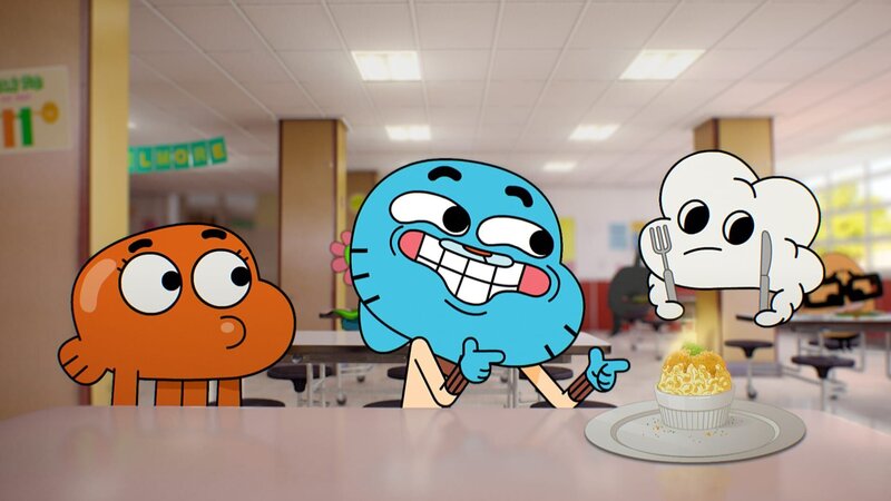 v.li.: Darwin, Gumball, Masami – Bild: Hanna-Barbera Studios Europe /​ WarnerMedia Kids and Family