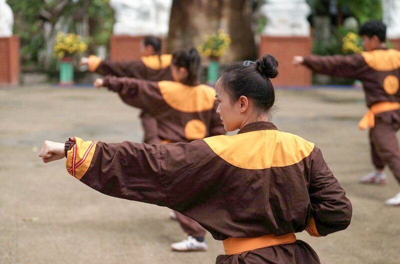 Việt Võ Đạo steht für vietnamesische Kampfkunst. In präzisen, perfekt einstudierten Bewegungsabläufen werden Werte weitergetragen. – Bild: Elephant Doc
