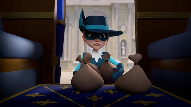 Athos bereitet das Lösegeld vor, das die Entführer von Richelieu einfordern. Im Gegenzug versprechen sie dessen Freiheit. – Bild: ZDF/​Method Animation/​Palomar/​ZDF Studios