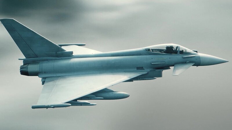 In Überschallgeschwindigkeit bewegt sich der Eurofighter durch die Luft. – Bild: RT1.TV Production GmbH/WeltN24 GmbH/Axel Springer Deutschland GmbH In Überschallgeschwindigkeit bewegt sich der Eurofighter durch die Luft. – Bild: RT1.TV Production GmbH/WeltN24 GmbH/Axel Springer Deutschland GmbH