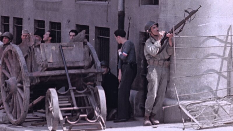 Französische Widerstandskämpfer unterstützen die Rückeroberung Frankreichs durch die Alliierten. – Bild: George Stevens /​ ZDF