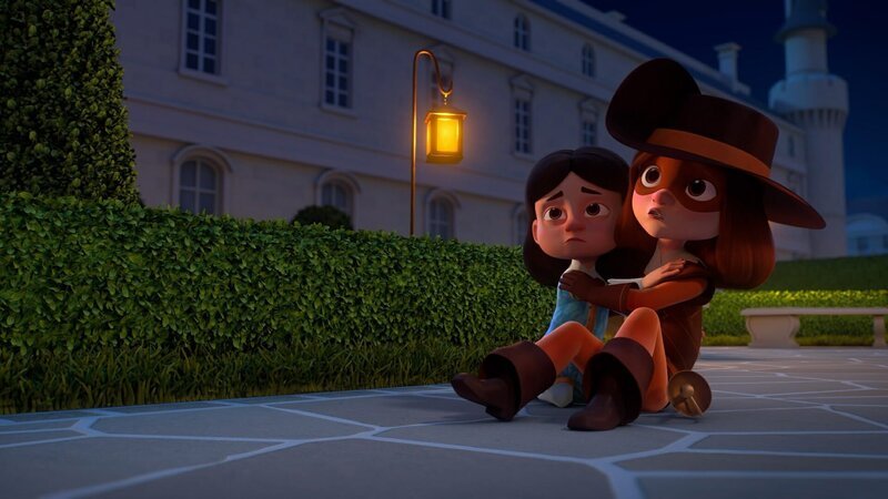 D’Artagnans Aufgabe ist es, den König zu beschützen – auch vor riesigen Raketen. – Bild: ZDF/​Method Animation/​Palomar/​ZDF Studios