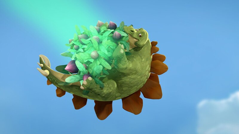 Die Raptoren bringen Marsh dazu, ein Spiel zu spielen. Allerdings verfolgen sie damit das Ziel, Giganto zu sabotieren. – Bild: SUPER RTL