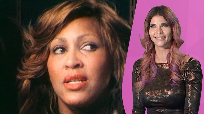 Prominente Gäste erinnern sich an das verrückte Jahrzehnt: Sängerin Dominique Lacasa, Schauspielerin Maren Gilzer, die Kult-Moderatoren Mola Adebisi und Werner Schulze-Erdel sowie die 88.8-Morgenmoderatoren Lydia Mikiforow und Tim Koschwitz und zibb-Moderatorin Susanne Tockan. Model und DJane Micaela Schäfer (re.) mit Tina Turner im Hintergrund – Bild: rbb