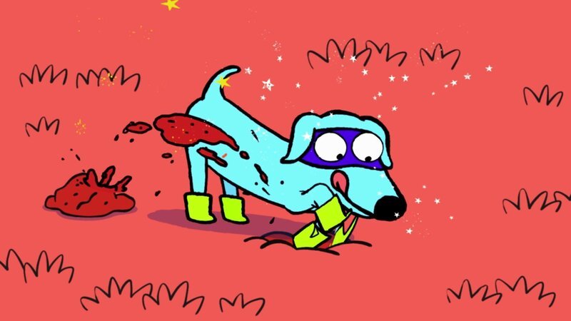 Immer näher kommt Super-Elvis dem verschwundenen Professor Wolf bei seiner Buddel-Aktion. – Bild: ZDF und GO-N Productions