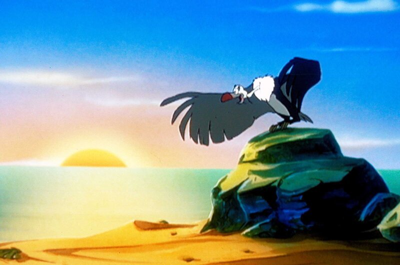 „Noahs Insel“, „Die Bärenschule.“ Noah hat wieder einmal den Kopf voller Sorgen. Mandrill Rick will seinen privaten Wasserfall und leitet deshalb den Trinkwasserfluss um. Die anderen Tiere stehen auf dem Trockenen. Geier Kim hat eine Identitätskrise. – Bild: ORF