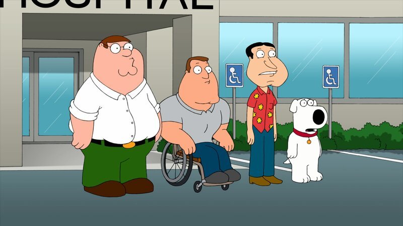 (v.l.n.r.) Peter Griffin; Joe Swanson; Glenn Quagmire; Brian Griffin – Bild: Twentieth Century Fox Film Corporation