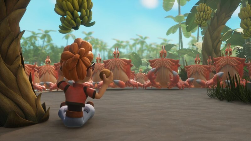 Aus einem Spiel wird Ernst. Alexander gerät auf der Krabbeninsel in arge Bedrängnis. – Bild: Method Animation – Mediawan kids & family