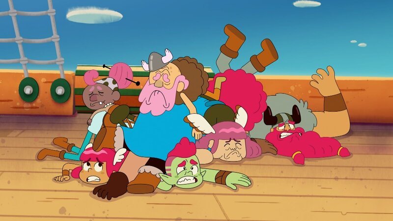 Unten: Lana (l.), Bo (2.v.l.), Andar (r.) – Bild: Copernicus Studios /​ Zephyr Animation