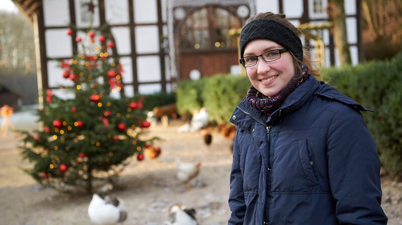 Auf dem Hof von Sabine Klemme im Kalletal in Nordrhein-Westfalen. – Bild: BR/​WDR/​Melanie Grande