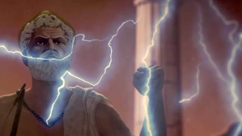 Ihre Götter stellten sich die alten Griechen ganz menschlich vor: launisch und lasterhaft, selbst Zeus. – Bild: Ali Soozandeh /​ ZDF