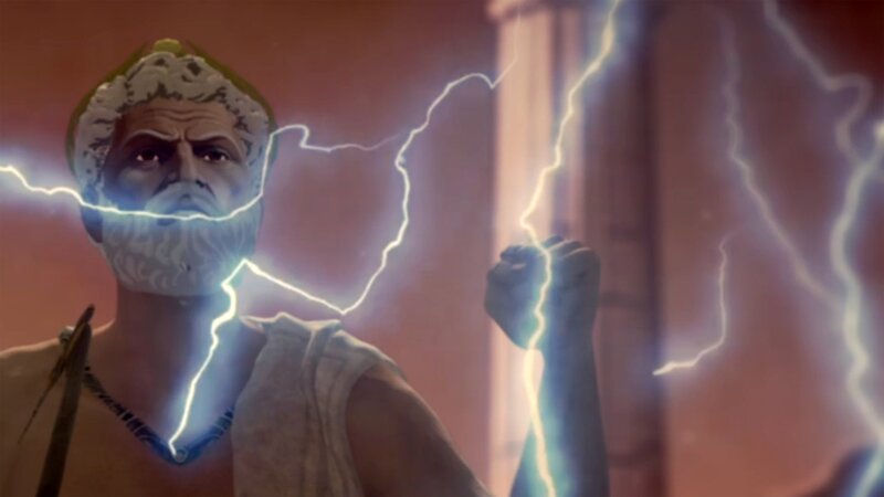 Ihre Götter stellten sich die alten Griechen ganz menschlich vor: launisch und lasterhaft, selbst Zeus. – Bild: Ali Soozandeh /​ ZDF