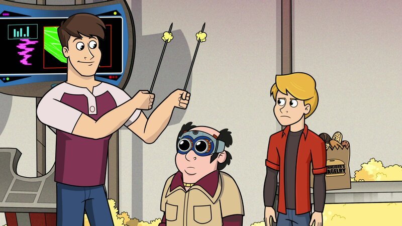 L-R: Ray /​ Captain Man, Schwoz, Henry /​ Kid Danger – Bild: ViacomCBS