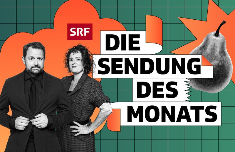 Die Sendung des Monats. Keyvisual Gabriel Vetter und Fabienne Hadorn – Bild: SRF Die Sendung des Monats. Keyvisual Gabriel Vetter und Fabienne Hadorn – Bild: SRF