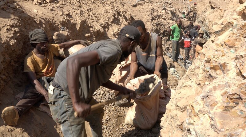 Minearbeiter im Kongo. – Bild: HR