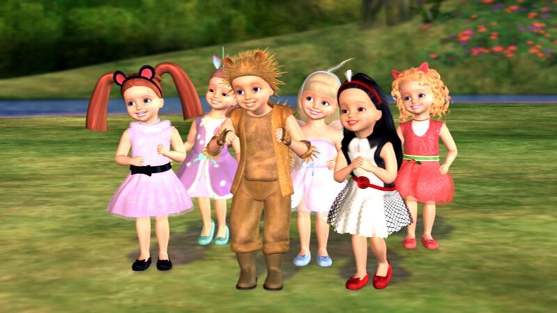 Die Kinder sind von dem fiesem Rothbart in Tiere verwandelt worden. Nur nachts nehmen sie wieder menschliche Gestalt an. – Bild: Super RTL