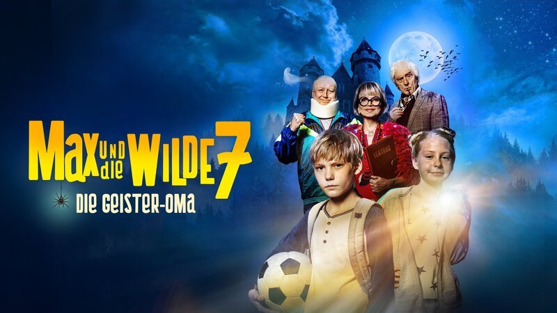 Geister in der Burg, Stress in der Schule und ein verrücktes Fußball-Duell. Max (Lucas Herzog) und die Wilde 7 stürzen sich in ein aufregendes Abenteuer. Vorne Max und Laura (Klara Nölle), hinten Horst (Thomas Thieme), Vera (Uschi Glas) und Kilian (Günther Maria Halmer). – Bild: hr/Daniel Dornhöfer Geister in der Burg, Stress in der Schule und ein verrücktes Fußball-Duell. Max (Lucas Herzog) und die Wilde 7 stürzen sich in ein aufregendes Abenteuer. Vorne Max und Laura (Klara Nölle), hinten Horst (Thomas Thieme), Vera (Uschi Glas) und Kilian (Günther Maria Halmer). – Bild: hr/Daniel Dornhöfer