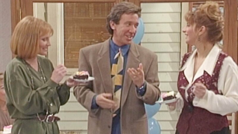 L-R: Eve (Amy Steel), Tim Taylor (Tim Allen) und Nora (Melissa Christopher) – Bild: TVNOW