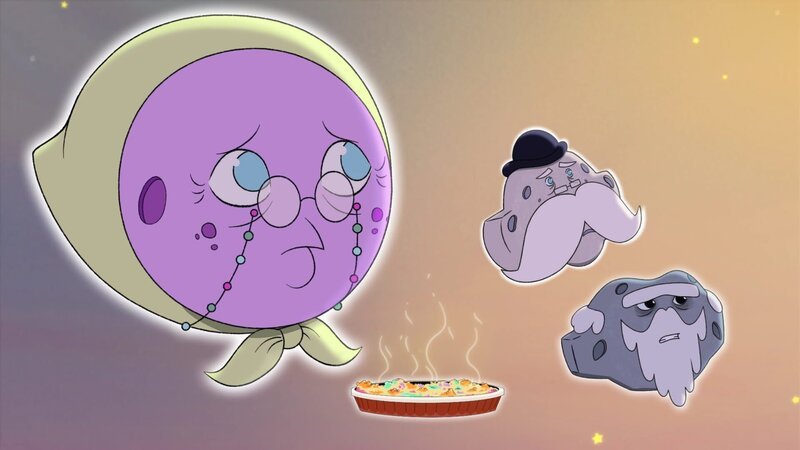 Die alten Himmelskörper sind traurig. – Bild: WDR/​Method Animation