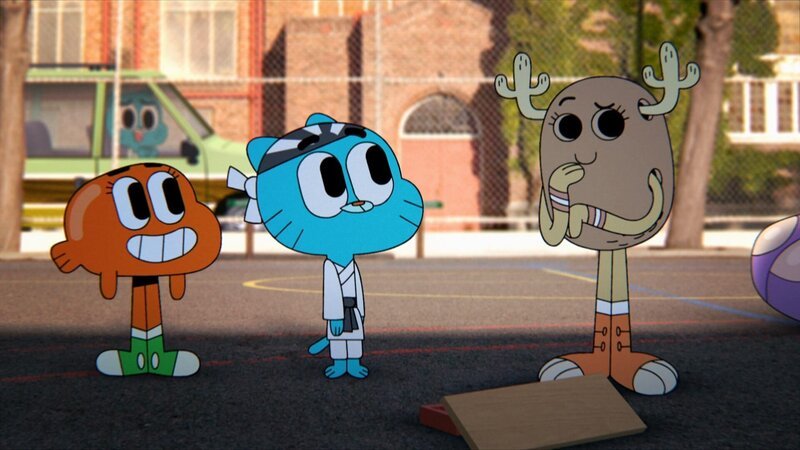 v.li.: Darwin, Gumball, Penny – Bild: Warner Bros. Discovery, Inc. or its subsidiaries and affiliates