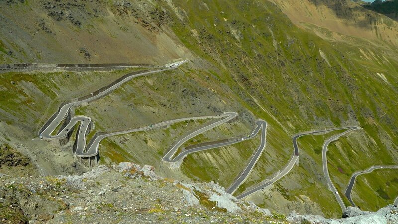 Serpentinen Stilfser Joch. – Bild: ORF Serpentinen Stilfser Joch. – Bild: ORF