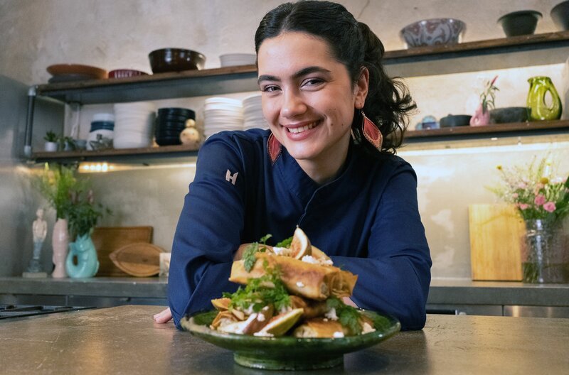 Diese Samosas hat Lucie mit Feigen zubereitet. – Bild: Benjamin Wistorf