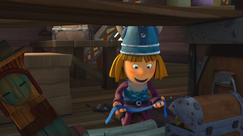 Wickie erfindet eine Brille. – Bild: ZDF und studio100media