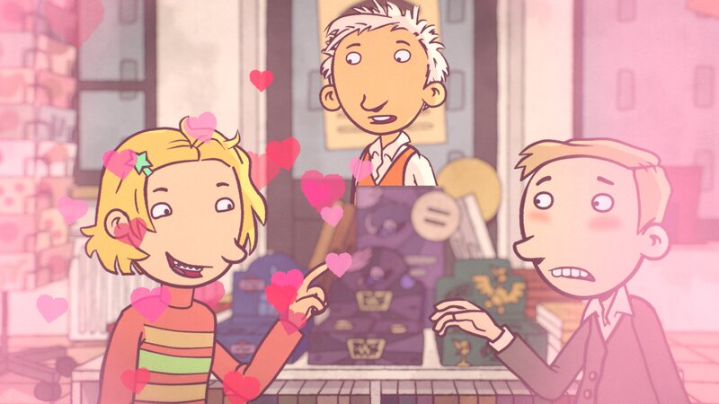 Um Oskar ist es geschehen. Rico beobachtet dies. – Bild: WDR