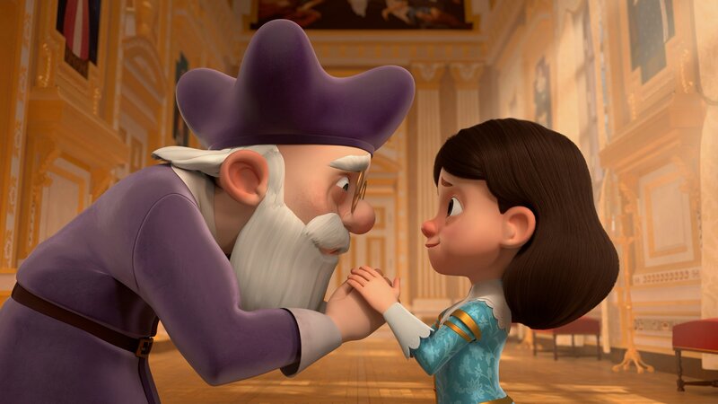 Könnte Samuel de Plaindert (links) der Verräter am Königshof sein, von dem der Geheimagent gesprochen hat? Er verhielt sich in letzter Zeit eigenartig. König Louis XIII (rechts) ahnt nichts davon. – Bild: ZDF/​Method Animation/​Palomar/​ZDF Studios