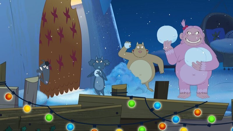 Der Weihnachtsmann wird weniger freundlich empfangen als erwartet. – Bild: KiKA/​Samka Productions