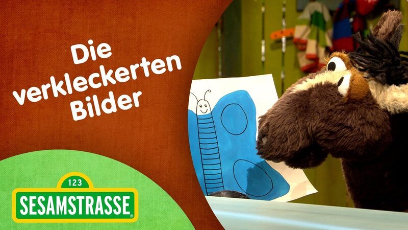Elmo und Pferd sind zum Malen verabredet. – Bild: NDR/​Studio Hamburg Produktion/​Sesame workshop