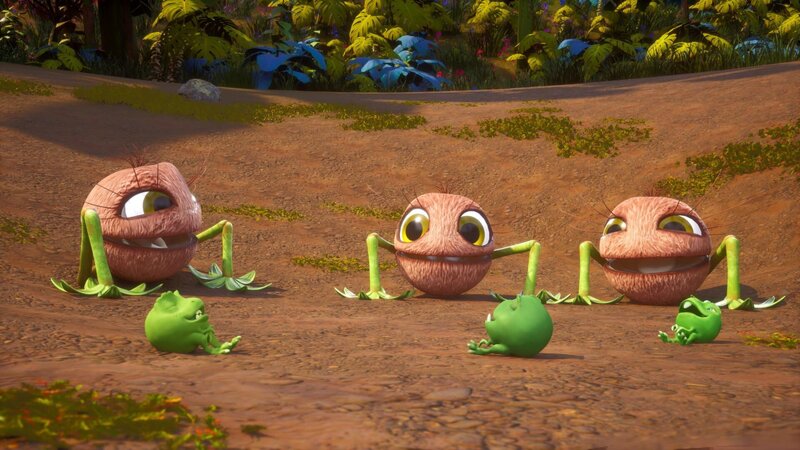 Wie es scheint, werden die Baby-Kokosnussodons nie müde. – Bild: ZDF und Cheeky Little Media