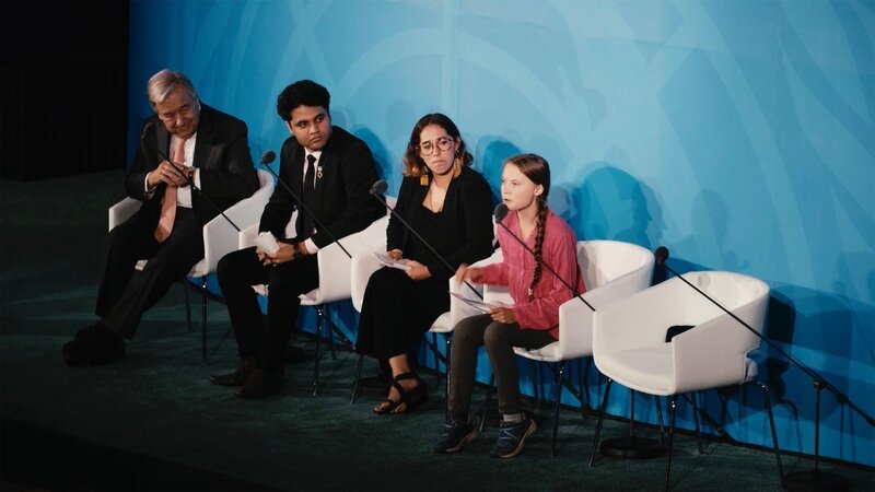 Greta Thunberg auf einer Konferenz – Bild: GEO Television Greta Thunberg auf einer Konferenz – Bild: GEO Television