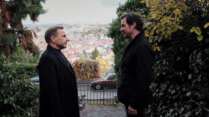 Die Stuttgarter «Tatort»-Kommissare Thorsten Lannert und Sebastian Bootz (v.li.): Richy Müller als Thorsten Lannert, Felix Klare als Sebastian Bootz – Bild: SRF/​SWR/​Benoît Linder