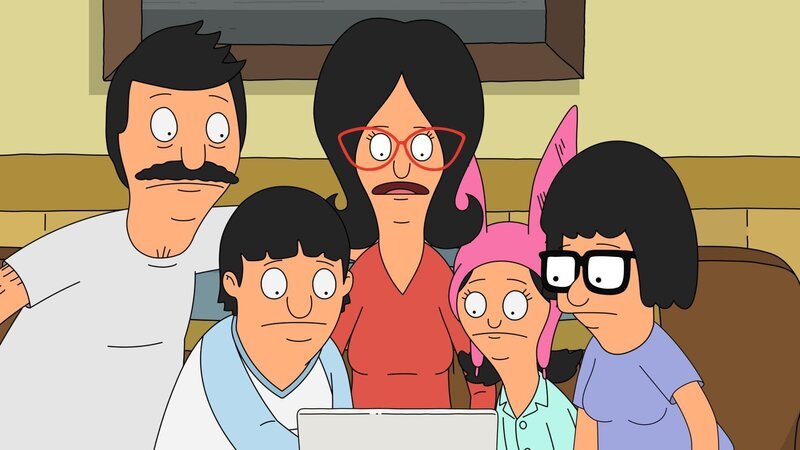 v.li.: Bob, Gene, Linda, Louise, Tina – Bild: Paramount /​ BOB’S BURGERS © 2022 by 20th Television