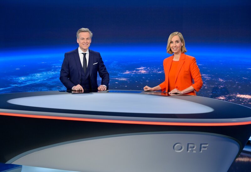 Tarek Leitner und Nadja Bernhard – Bild: Thomas Ramstorfer /​ ORF