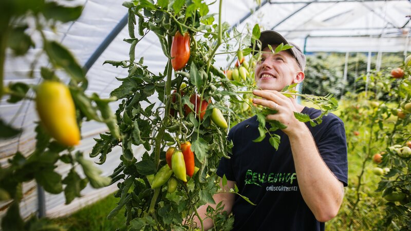 Matthias Kuhn: Biobauer aus Leidenschaft. – Bild: ZDF und Philipp von Ditfurth