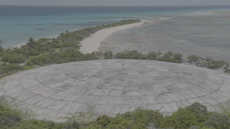 Runit-Dome: Dort sind über 80.0000 Kubikmeter Atommüll verborgen. – Bild: ZDF