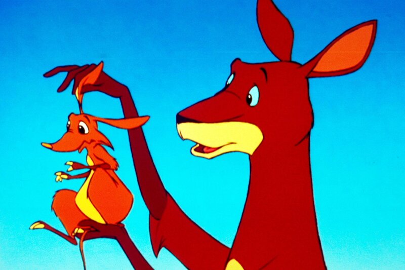 „Noahs Insel“, „Ein Eisbär in der Wüste.“ – Beschreibung der Handlung: die Strömung hat Noahs Insel vor die australische Küste getrieben; Känguru Bumera besucht die Bandikuts; Missverständnisse mit weißem Bär und Fiesel-Miesel. – Bild: ORF