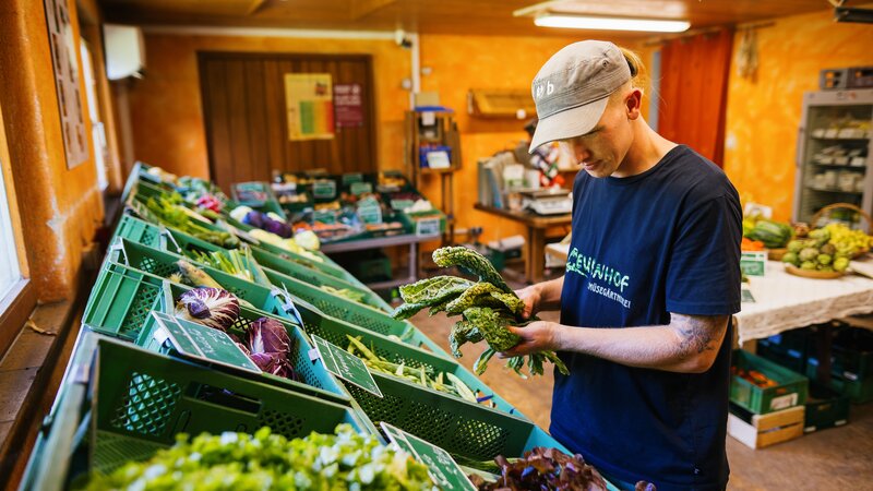 Matthias Kuhn: Biobauer ohne Eigenkapital. – Bild: Philipp von Ditfurth /​ ZDF und Philipp von Ditfurth