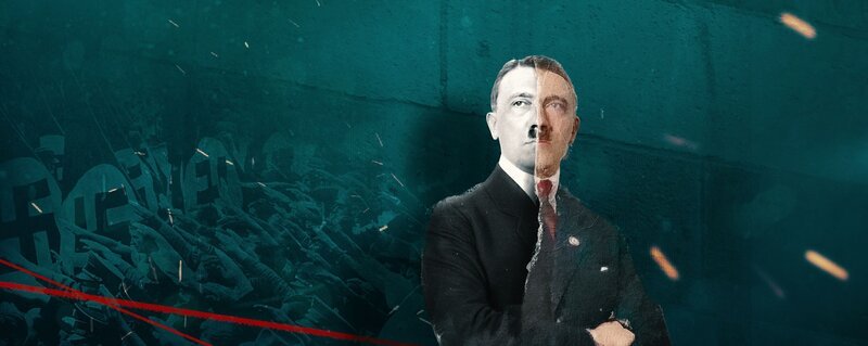 „Graphic Novel als Stilmittel“: Wichtiger formaler Bestandteil der dreiteiligen Doku-Reihe „Hitlers Macht“ sind Graphic-Novel-Elemente, die Schlüsselmomente darstellen sollen, die nicht als Foto oder Bewegtbild vorliegen. – Bild: ZDF und Christian Michelmann /​ The History Channel